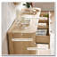 Commode de 52 po de largeur pour chambre à coucher moderne, commode à profil courbé-1588608381