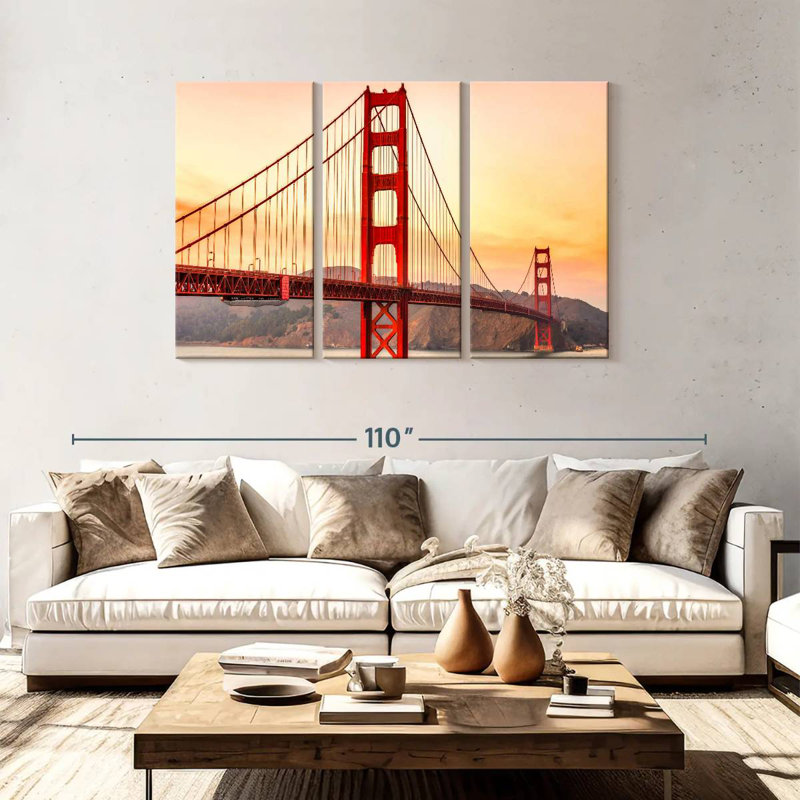 Lilie Golden Gate Bridge Structure, 48" H x 74" W