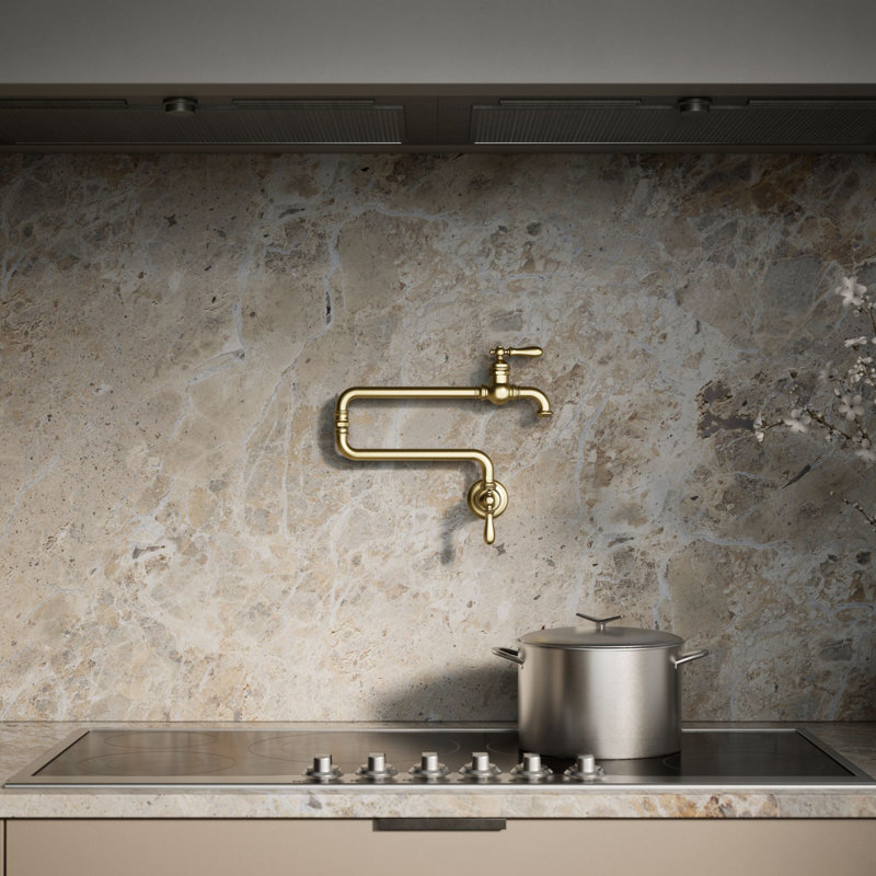 Artifacts® Single-Hole Wall-Mount Pot Filler, Oil Rubbed Bronze