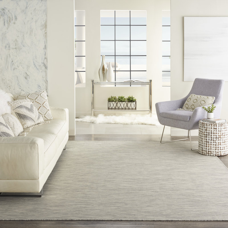 Tapis gris Modern, Rectangle 7 pi x 10 pi