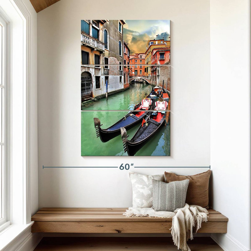 Nicci Romantic Venice Canal, 50" H x 32" W