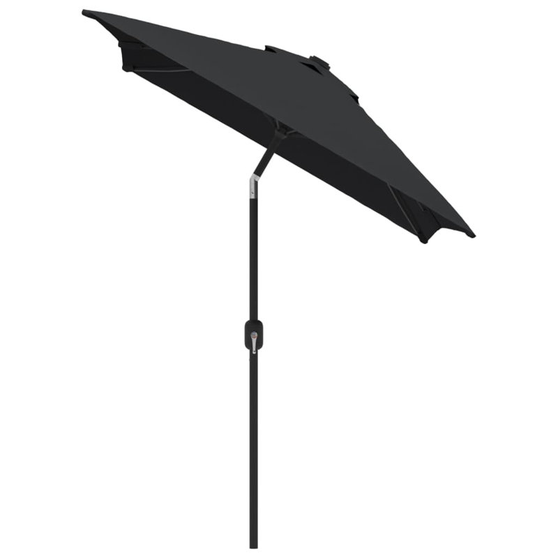 Kylander Rectangular Market Umbrella, Black