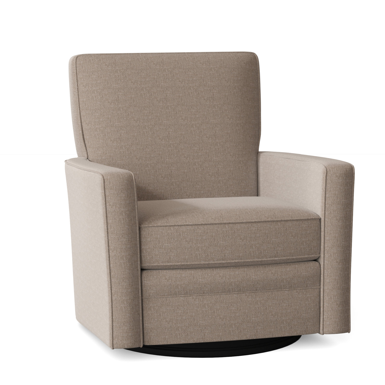 Upholstered Swivel Accent Chair, Index 41 Taupe Performance Twill, Yes
