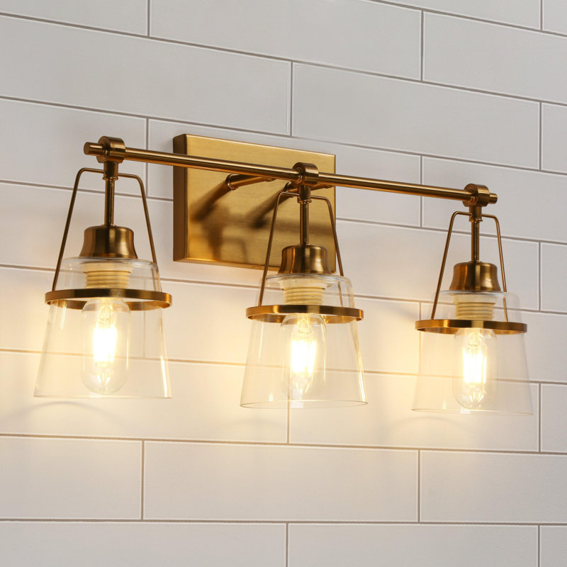 21.2" W 3-Light Dimmable Iron Vanity Light 