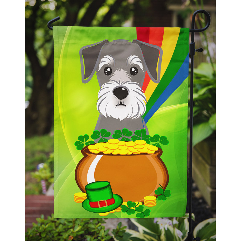 Drapeau de jardin Arella St. Patrick's, Schnauzer
