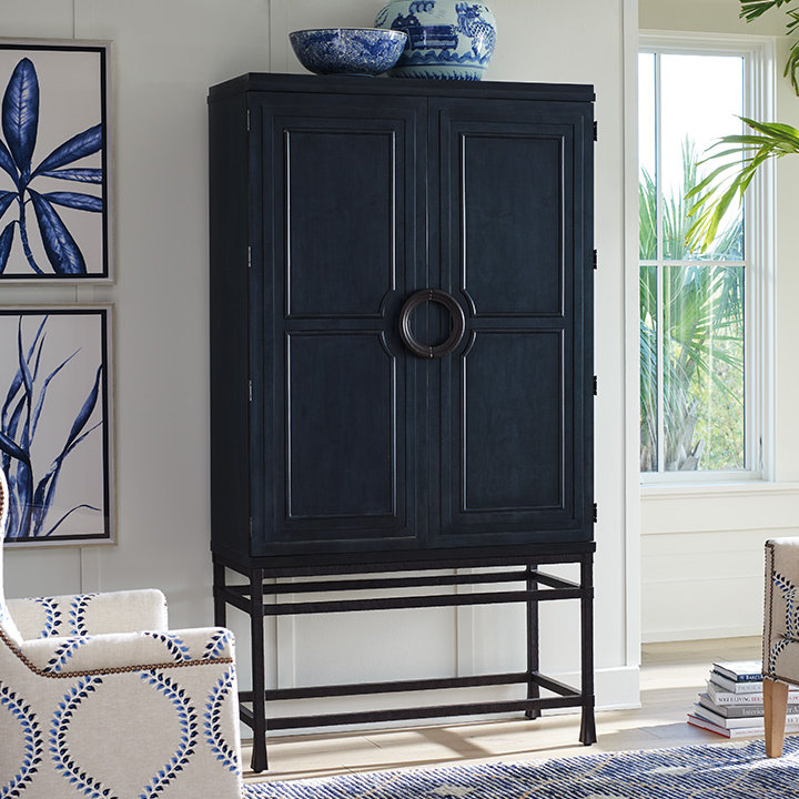 Newport Bar Cabinet, Seaglass