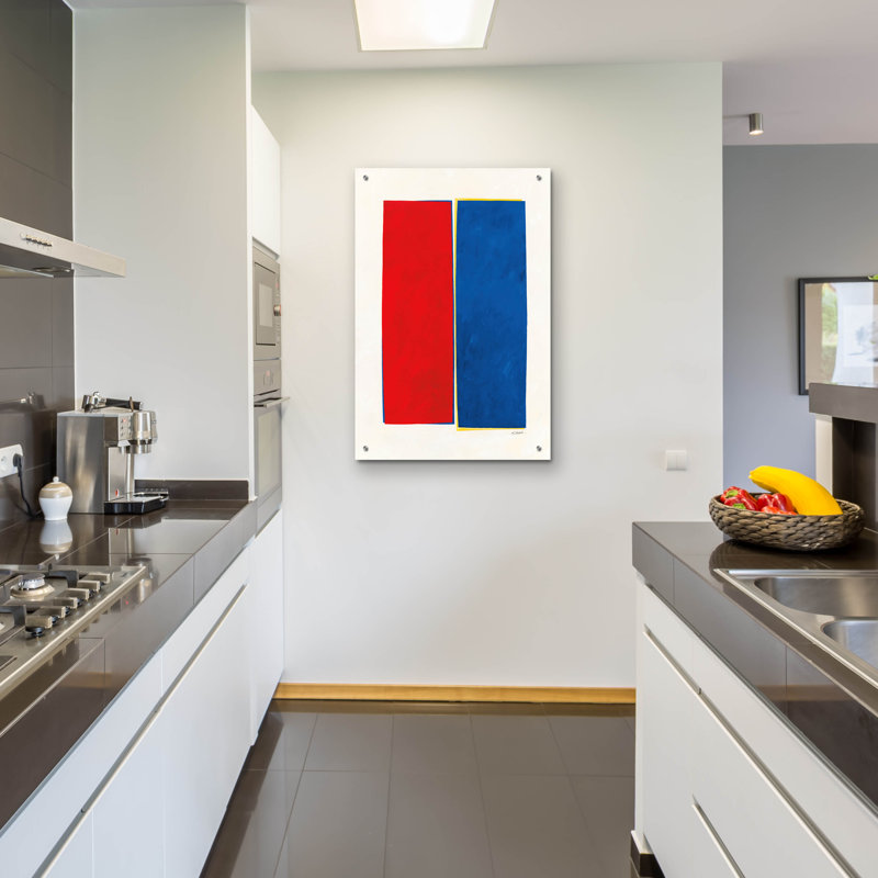 Art mural en verre Ivy Bronx «Monolithe 2» par Mike Schick, H 36 po x l 24 po x P 0,2 po