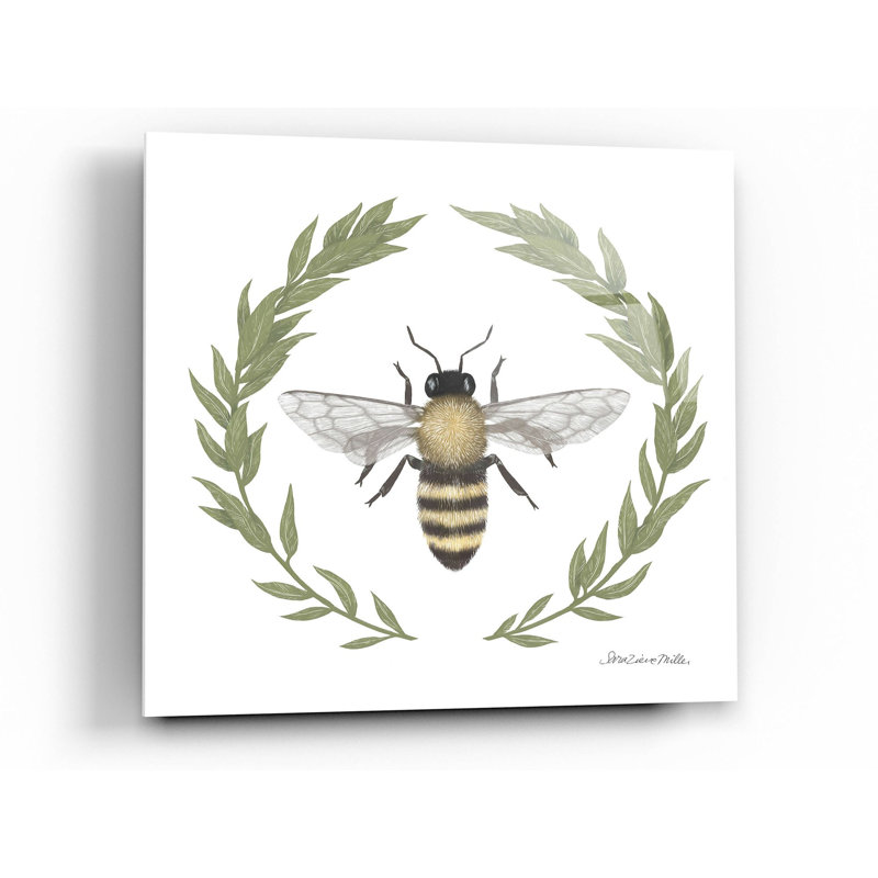 «Happy To Bee Home I» par Sara Zieve Miller, H 24 po x l 24 po