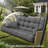 Porch Swing Cushions, Waterproof & Fade Resistant Outdoor Swing Cushion 70 Inch, Swing Cushions 3 Seater Replacement For Outdoor Furniture, Patio, Garden (Dark Gray, 70 X 40 Inch)-888103798-888103805