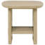 Table de bout carrée avec tablette Coastal