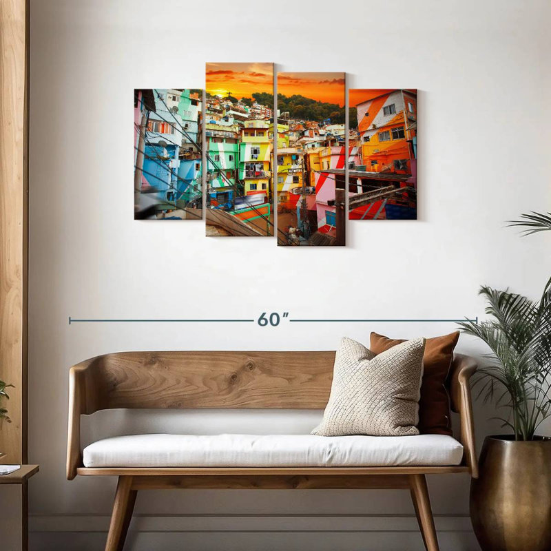 Lynelle Favela Homes In Brazil, 27" H x 43" W