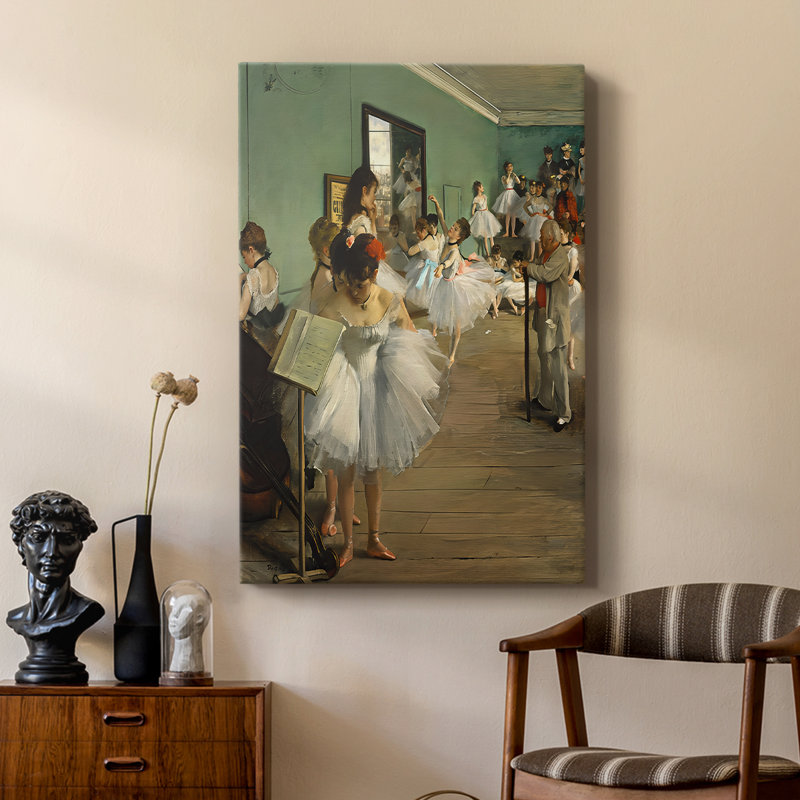 The Dance Class -Gallery Wrapped Canvas by Edgar Degas, 18x27