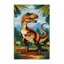 Machine Washable Dinosaurs Brown Area Rug