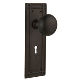 Mission Plate with Decorative Keyhole and New York Door Knob