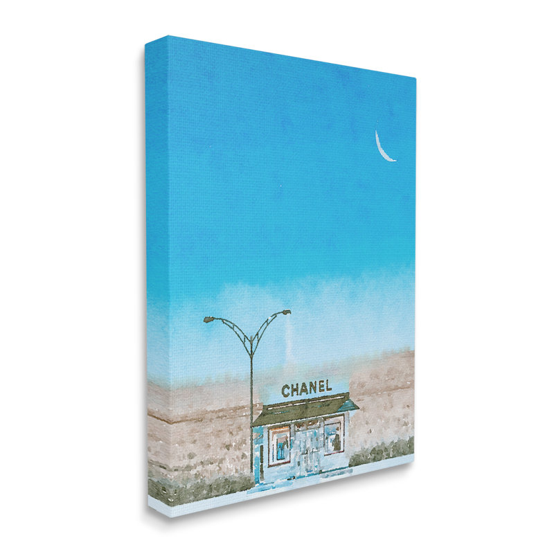 Vitrine Glam Brand Store par Kim Curationa - Peinture, H 20 po x l 16 po x P 1,5 po, Toile tendue