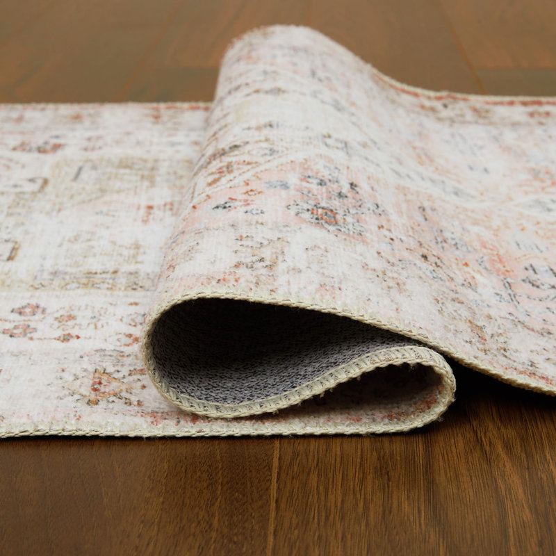 Abstract Machine Printed Area Rug, Rectangle 160 x 230 cm