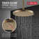Rain Fixed Shower Head with H2Okinetic Technology, 2.5 GPM