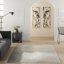 Tapis abstrait gris / ivoire Kellen-256605944