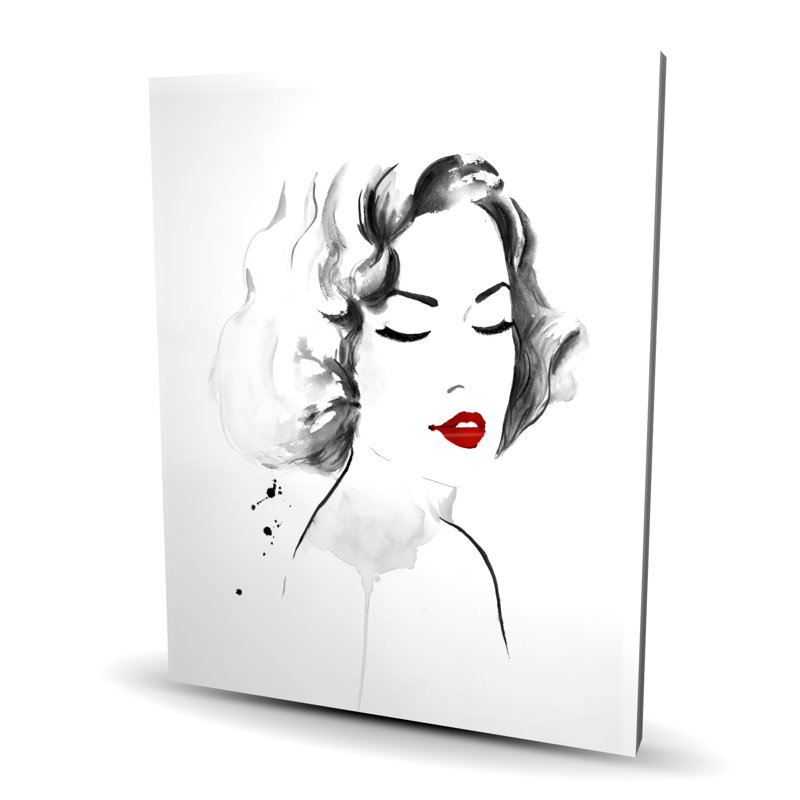 Femme aquarelle - toile blanche minimaliste
