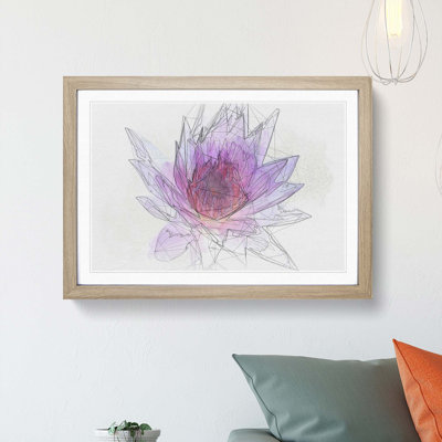 Water Lily in Abstract - Picture Frame Graphic Art Print