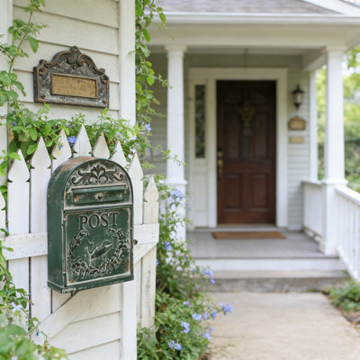 Huron Rustic Wall Mounted Mailbox