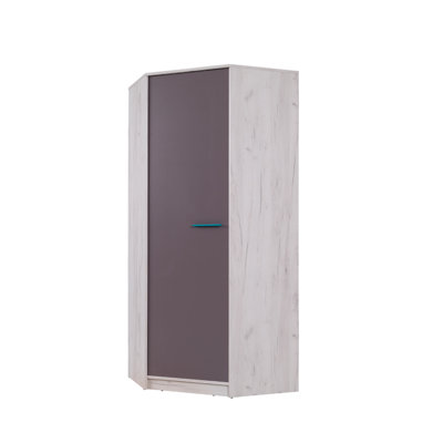 Overbey 1 Door Manufactured Wood Wardrobe