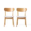 Ensemble de chaises de salle à manger de style Mid-Century - ensemble de 2 chaises rembourrées-809319986