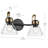 19.25" 2-Light Vanity Light with Clear Glass-108202006