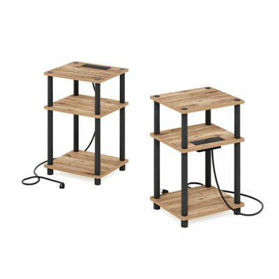 Ensemble de tables de bout avec rangement Kaneshia