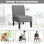 Upholstered Linen Slipper Chair-1106067060
