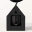  Salik 21" Kinetic Birdhouse Removable Pendulum Wall / Desk Clock (Black)-435827216