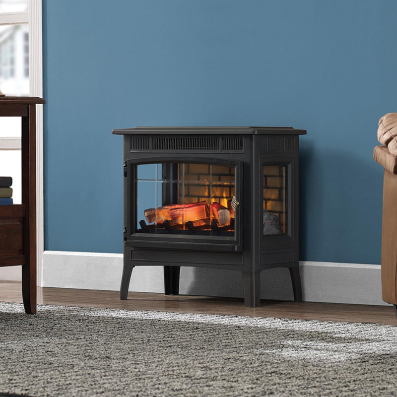 Freestanding Infrared Electric Stove, Black