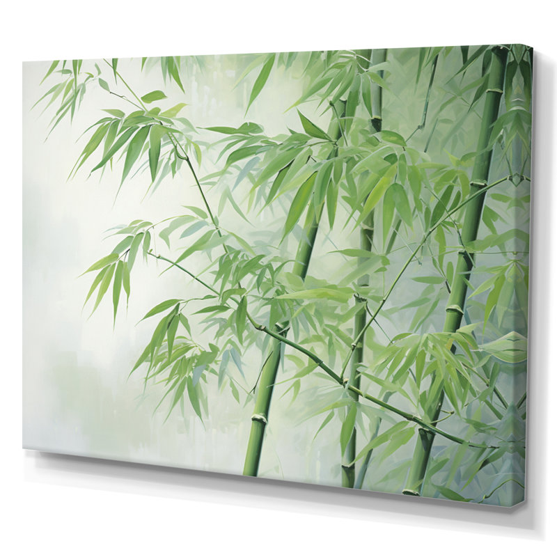 Bamboo Romantic Dream VII, reproduction d'art sur toile, H 12 po x l 20 po x P 1 po, Toile tendue
