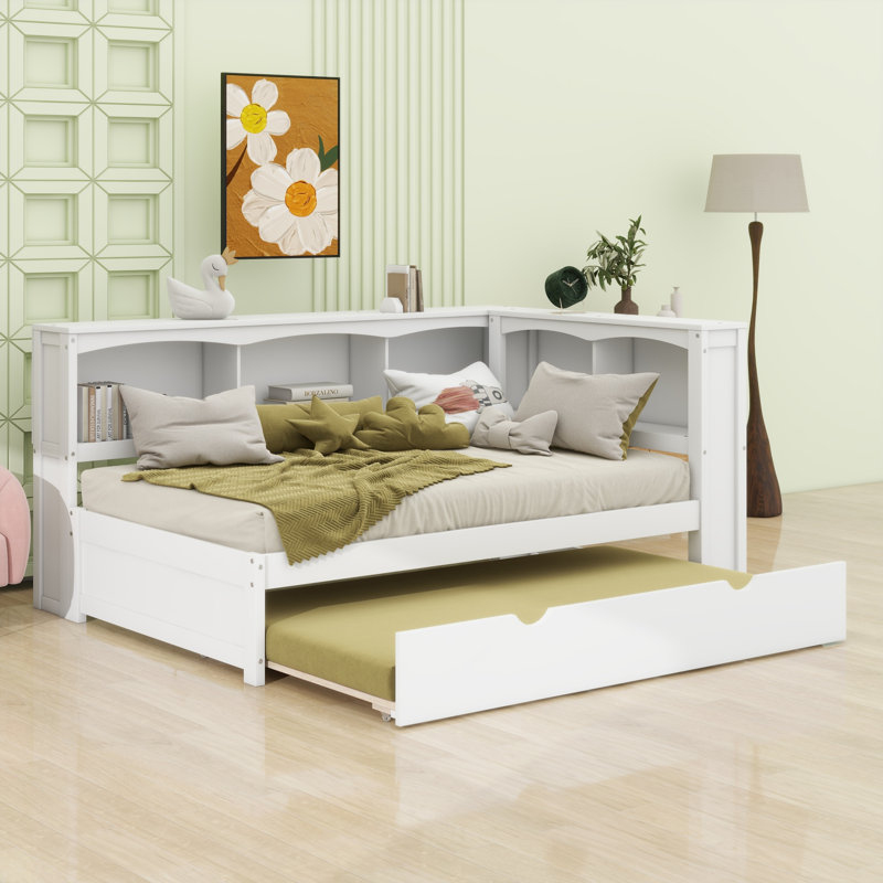 Lit de rangement Brosine, Blanc