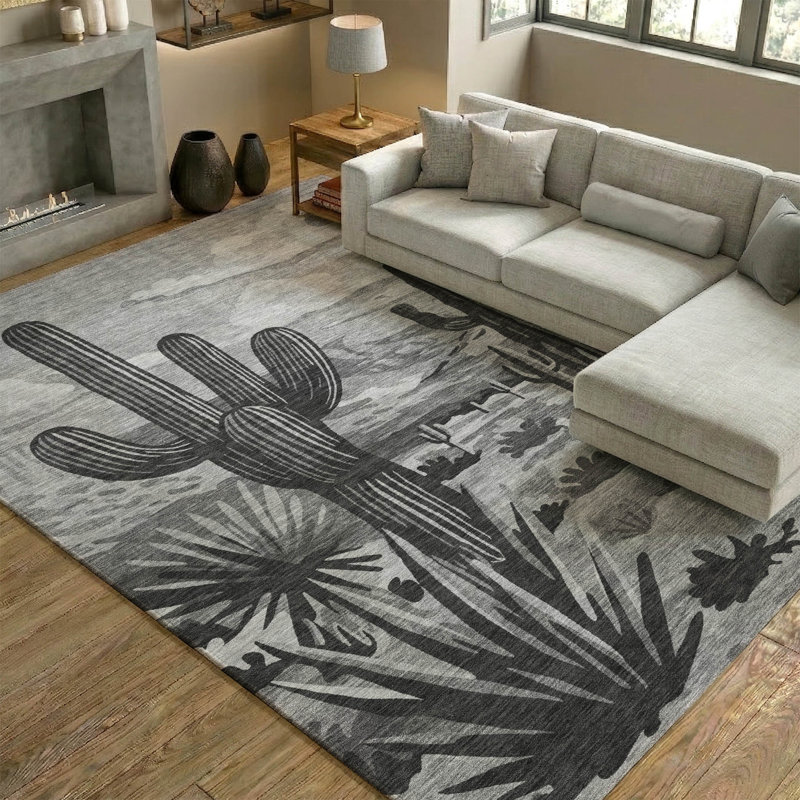 Tapis de qualité supérieure Mayfield AMF2496 lavable à la machine, Gris, 10 pi x 14 pi