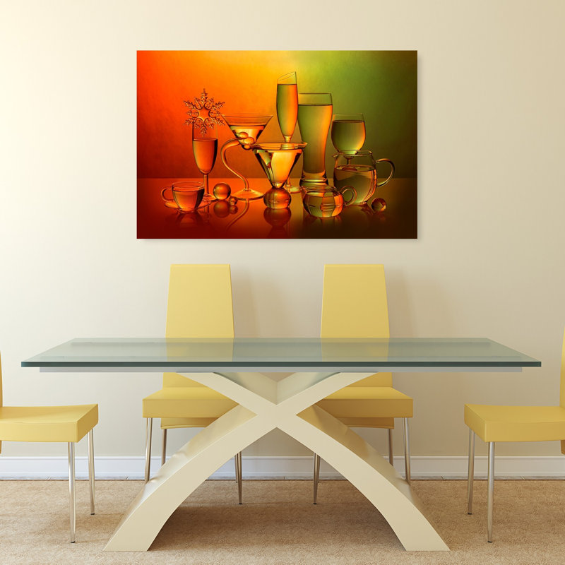 Impression d'art mural contemporain coloré et coloré, 32" H x 48" W