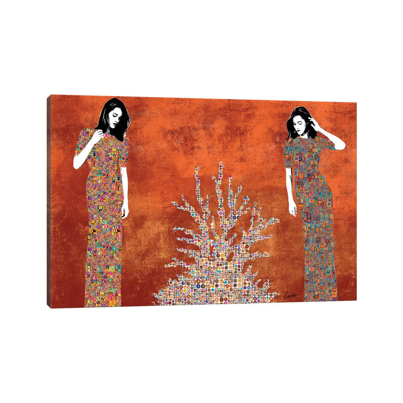 La Fuente by Jose Cacho - Wrapped Canvas Painting, 101.6 cm H x 66.04 cm W x 1.91 cm D
