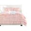 Literie à volants pour lit double / grand avec édredon doux, 2 coussins décoratifs