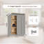 Armoire murale en bois massif avec portes à fermeture douce, tablettes réglables - rangement à double porte de 24 po pour la cuisine, la salle de bain, la buanderie, le garage (assemblage facile, l 24 po x P 12 po x H 36 po)-1964649670-1964649667