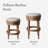 Maven Lane Pullman Backless Stool with Fabric Upholstery-128006621-128006617