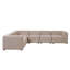 Haisleigh 7 Seater Modular Corner Sofa-578967165