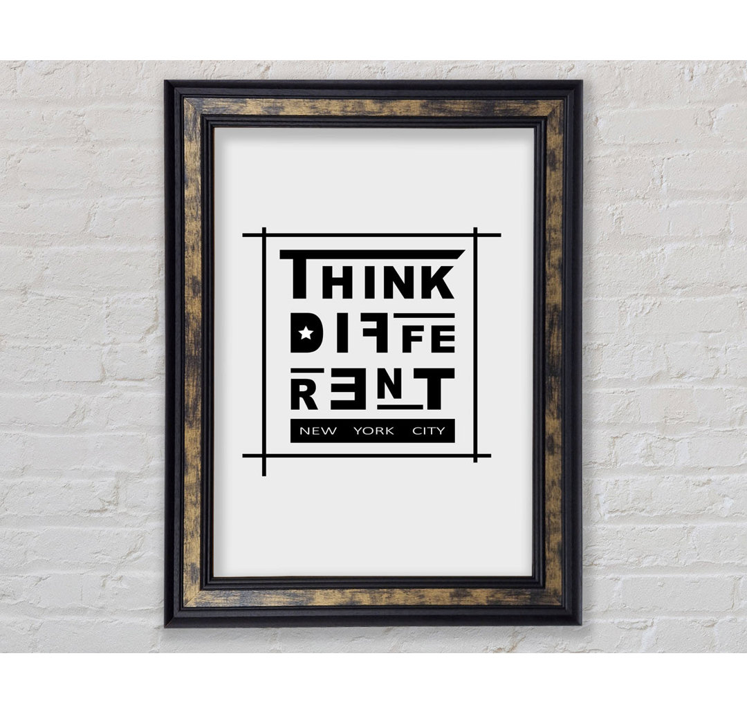 Think Different - Single Picture Frame Typography