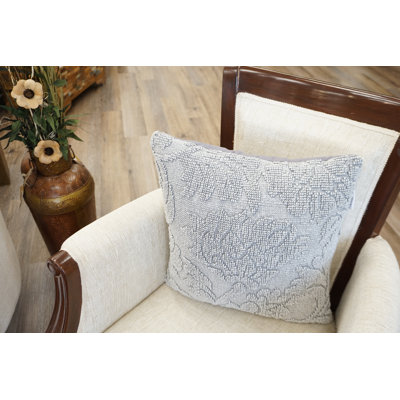 Cotton Blend Throw Pillow