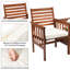 Gulzaar Solid Wood Acacia Outdoor Bench