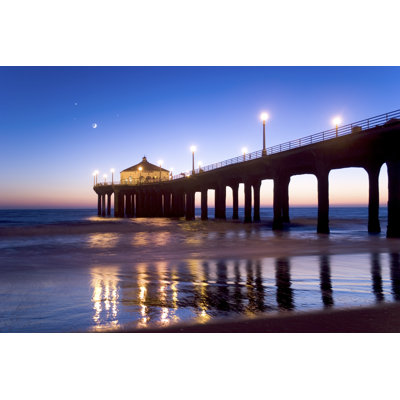 Manhattan Beach Pier - Photographie sur toile tendue