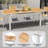 83" Long Aluminum Dining Table Extension Table-105703371
