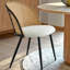 4 - Person Dining Table Sets With 46'' Round Table & 4 Upholstered Boucle Chairs