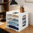 5-Tier Desktop Paper Organizer And File Holder, Multi-Layer Document Sorter And Mail Tray For Office, Home, School, And Classroom, A4 Paper, Notebooks, And Stationery Storage Rack