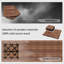 Carrelage carré en bois d'acacia emboîtable 12 po x 12 po (paquet de 10)