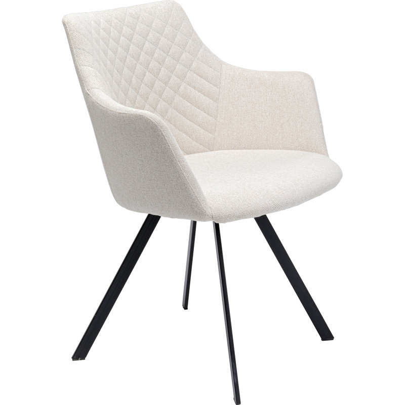 Coco Upholstered Dining Chair, Cream